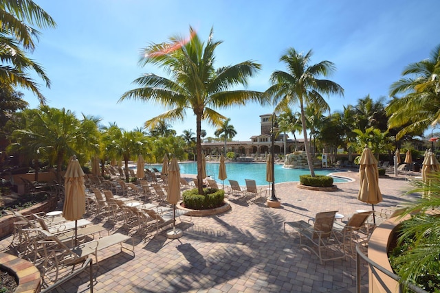 5742 NW 119th Ter, Coral Springs, FL 33076 - pool with a patio area