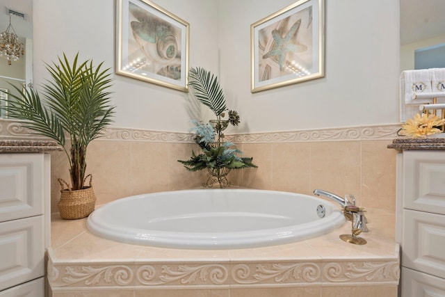 full bathroom featuring a bath