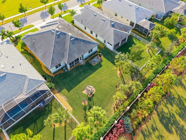 bird's eye view featuring a residential view