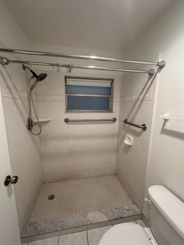933 Savannas Point Dr Unit C, Fort Pierce, FL 34982 - bathroom with a shower stall, toilet, and tile patterned flooring