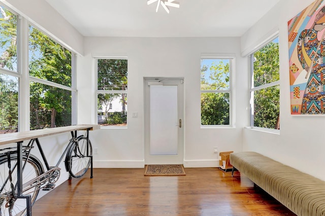 430 NE 121st St, Biscayne Park, FL 33161 - interior space featuring baseboards and wood finished floors