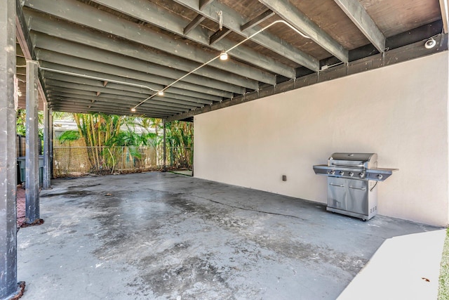 430 NE 121st St, Biscayne Park, FL 33161 - view of patio featuring fence and grilling area