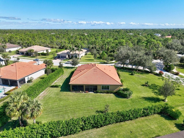 964 SW Canoe Creek Ter, Palm City, FL 34990 - bird's eye view featuring a forest view