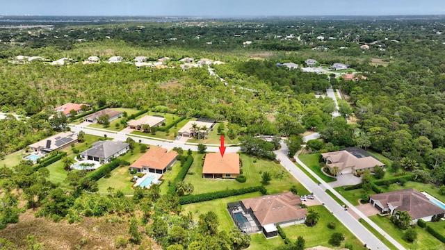 964 SW Canoe Creek Ter, Palm City, FL 34990 - drone / aerial view with a forest view and a residential view