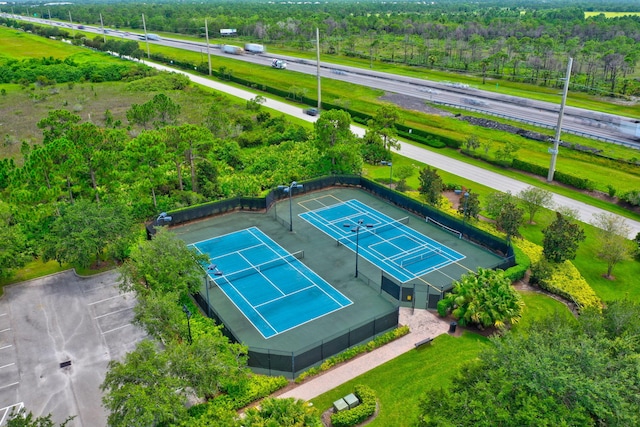 964 SW Canoe Creek Ter, Palm City, FL 34990 - birds eye view of property featuring a forest view