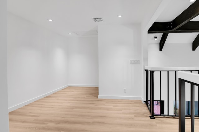 6560 Las Flores Dr, Boca Raton, FL 33433 - empty room with wood finished floors, recessed lighting, and baseboards