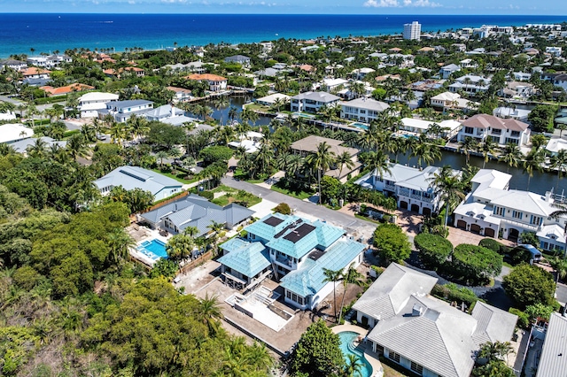 1105 Harbor Dr, Delray Beach, FL 33483 - aerial view of residential area featuring a large body of water