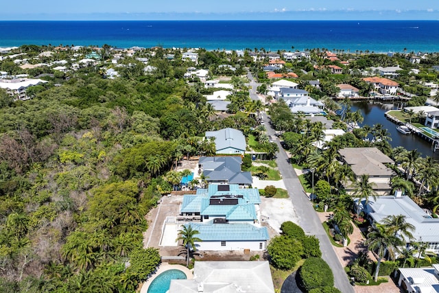 1105 Harbor Dr, Delray Beach, FL 33483 - aerial perspective of suburban area with a nearby body of water