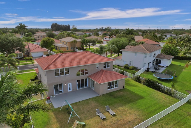 drone / aerial view featuring a residential view