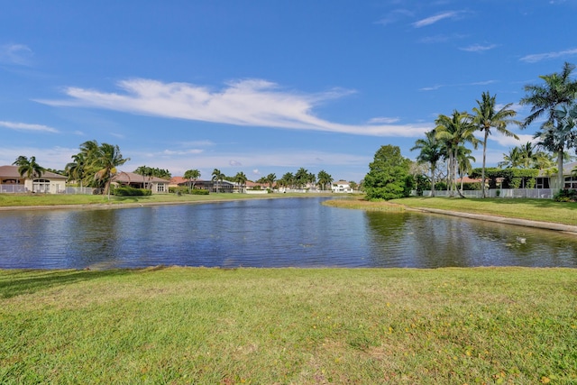 water view with a residential view