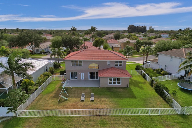 bird's eye view featuring a residential view