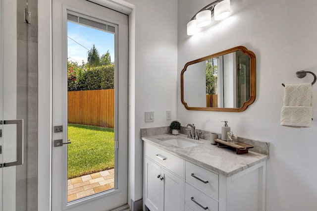 12952 Drayton Rd, North Palm Beach, FL 33408 - bathroom featuring vanity