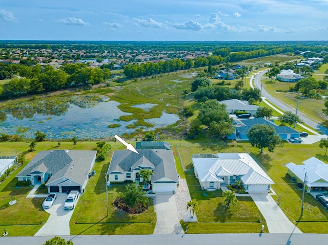 aerial view of residential area