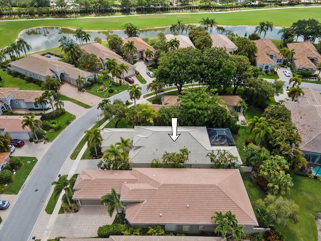 4065 Manchester Lake Dr, Lake Worth, FL 33449 - aerial perspective of suburban area with a nearby body of water and a golf course