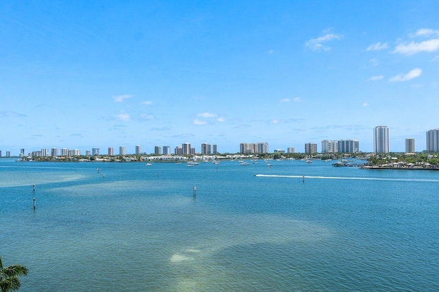2640 Lake Shore Dr Unit 614, Riviera Beach, FL 33404 - water view with a skyline view