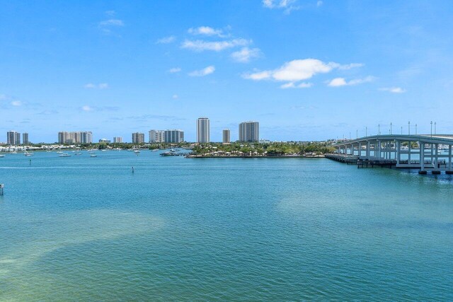 2640 Lake Shore Dr Unit 614, Riviera Beach, FL 33404 - water view with a view of skyline