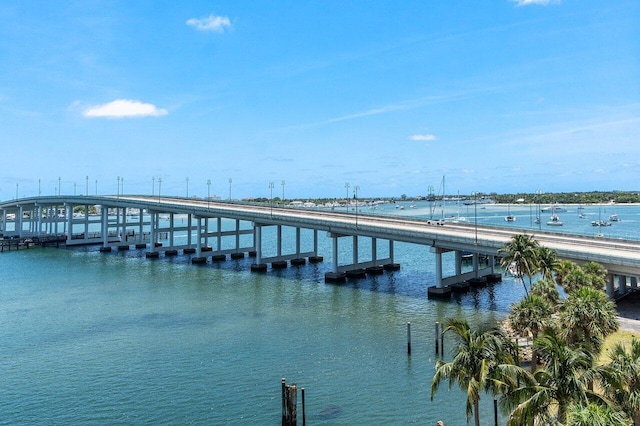 2640 Lake Shore Dr Unit 614, Riviera Beach, FL 33404 - dock area with a water view and a pier