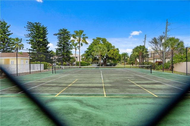 3215 S Lakeview Cir Unit 12104, Hutchinson Island, FL 34949 - view of tennis court featuring fence
