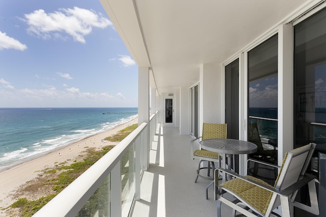2800 S Ocean Blvd Unit 14A, Boca Raton, FL 33432 - balcony with a view of the beach and a water view