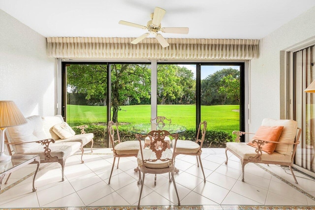 view of sunroom / solarium