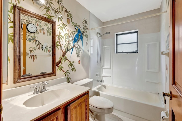 13298 82nd St N, West Palm Beach, FL 33412 - full bathroom with toilet, vanity, and shower / bath combination