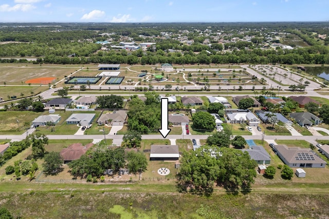 5248 NW Gamma St, Port Saint Lucie, FL 34986 - aerial view of property's location featuring nearby suburban area