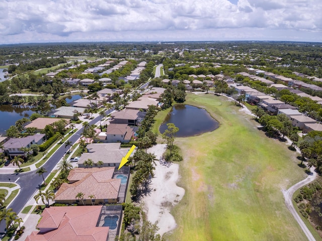 1815 Waldorf Dr, Royal Palm Beach, FL 33411 - aerial view of residential area featuring a large body of water and a local golf course