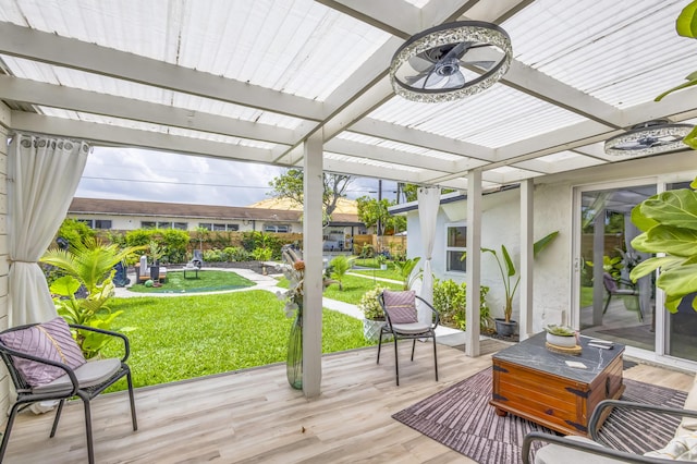 115 W 31st Ct, Riviera Beach, FL 33404 - sunroom with a ceiling fan