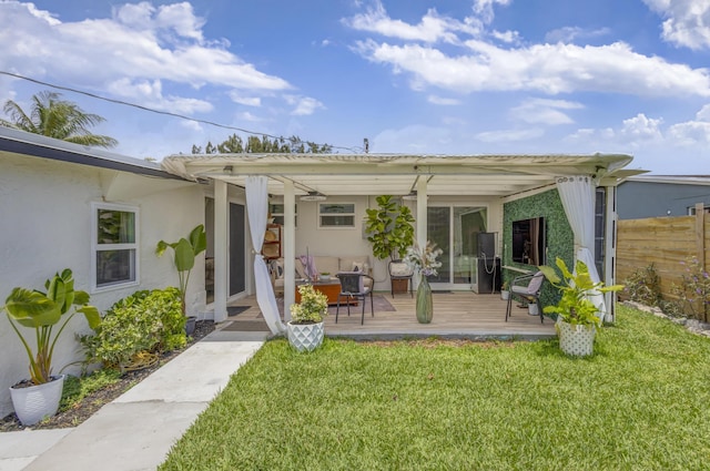 115 W 31st Ct, Riviera Beach, FL 33404 - sunroom / solarium featuring a ceiling fan