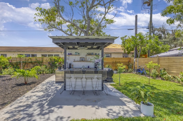 115 W 31st Ct, Riviera Beach, FL 33404 - view of patio / terrace with a fenced backyard