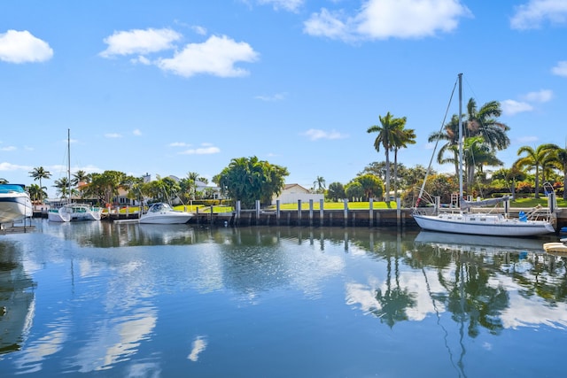 2500 NE 23rd St, Pompano Beach, FL 33062 - property view of water with a boat dock