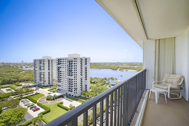 2121 N Ocean Blvd Unit 1707E, Boca Raton, FL 33431 - balcony with a water view