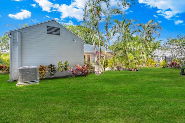 335 Monroe Dr, West Palm Beach, FL 33405 - view of green lawn featuring cooling unit