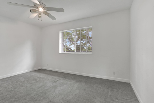 3599 NW 14th Ct, Lauderhill, FL 33311 - carpeted empty room with baseboards and ceiling fan