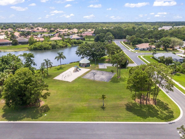 1235 SW Briarwood Dr, Port Saint Lucie, FL 34986 - aerial perspective of suburban area featuring a large body of water
