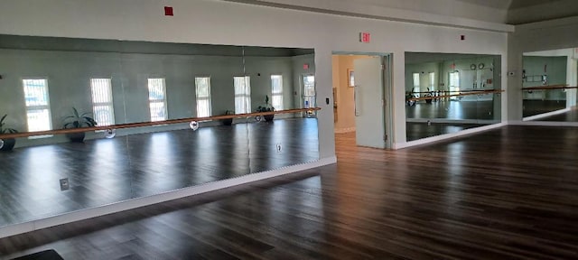 764 Westwind Dr, North Palm Beach, FL 33408 - workout room with wood finished floors and healthy amount of natural light