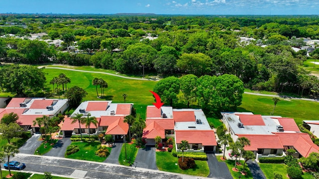 8030 Eastlake Dr Unit 10B, Boca Raton, FL 33433 - aerial perspective of suburban area with a golf course