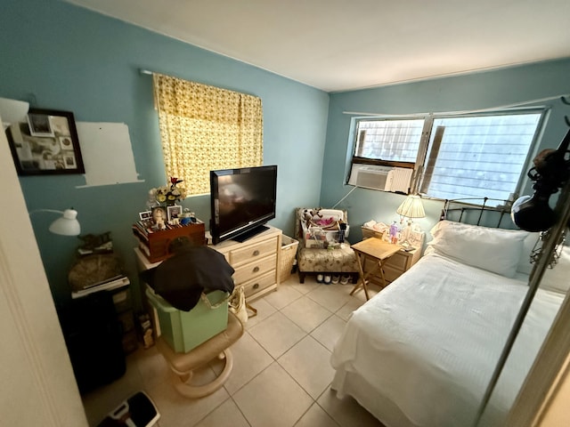 3520 Suncrest Rd, Lake Worth, FL 33467 - bedroom featuring light tile patterned floors and cooling unit
