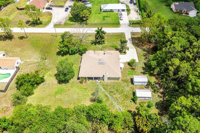 aerial view of residential area