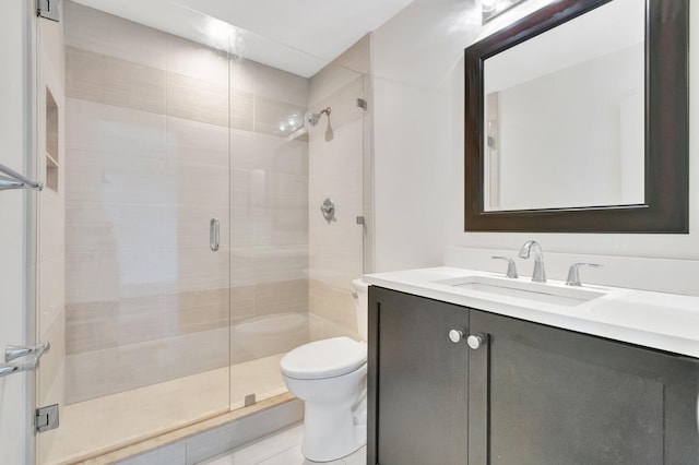 1100 Russell Dr, Highland Beach, FL 33487 - full bath with toilet, a stall shower, and vanity