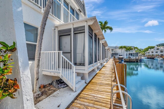 1100 Russell Dr, Highland Beach, FL 33487 - dock with a water view
