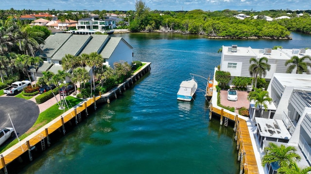 1100 Russell Dr, Highland Beach, FL 33487 - dock featuring a water view
