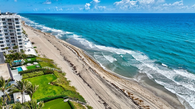 1100 Russell Dr, Highland Beach, FL 33487 - bird's eye view of unending shoreline and apartment complex / building