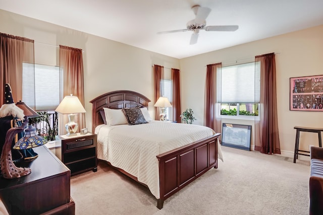391 Glenbrook Dr, Atlantis, FL 33462 - bedroom with light carpet and ceiling fan