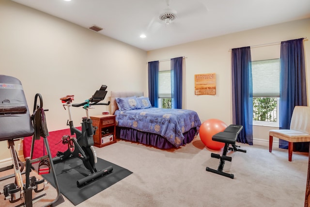 391 Glenbrook Dr, Atlantis, FL 33462 - bedroom featuring baseboards, carpet, and recessed lighting