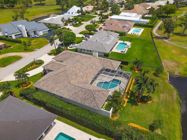 391 Glenbrook Dr, Atlantis, FL 33462 - aerial perspective of suburban area with a pool