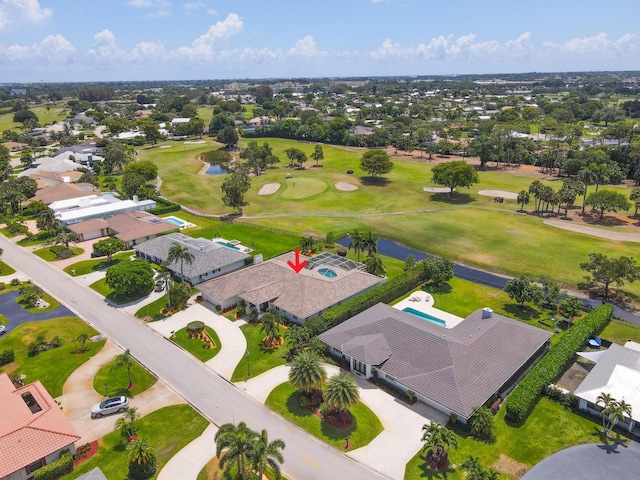 391 Glenbrook Dr, Atlantis, FL 33462 - aerial perspective of suburban area with a large body of water and a local golf course