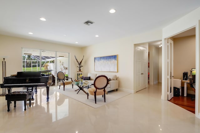391 Glenbrook Dr, Atlantis, FL 33462 - sitting room with recessed lighting, tile patterned flooring, and baseboards