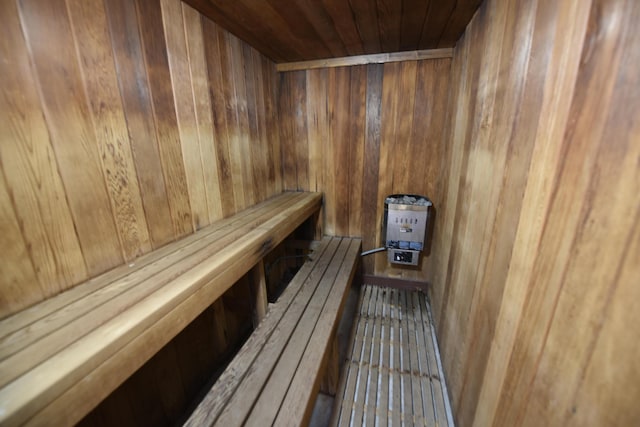 2860 S Ocean Blvd Unit 202, Palm Beach, FL 33480 - relaxing sauna with wooden walls and wood ceiling