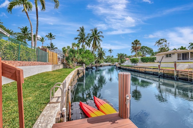 dock with a water view